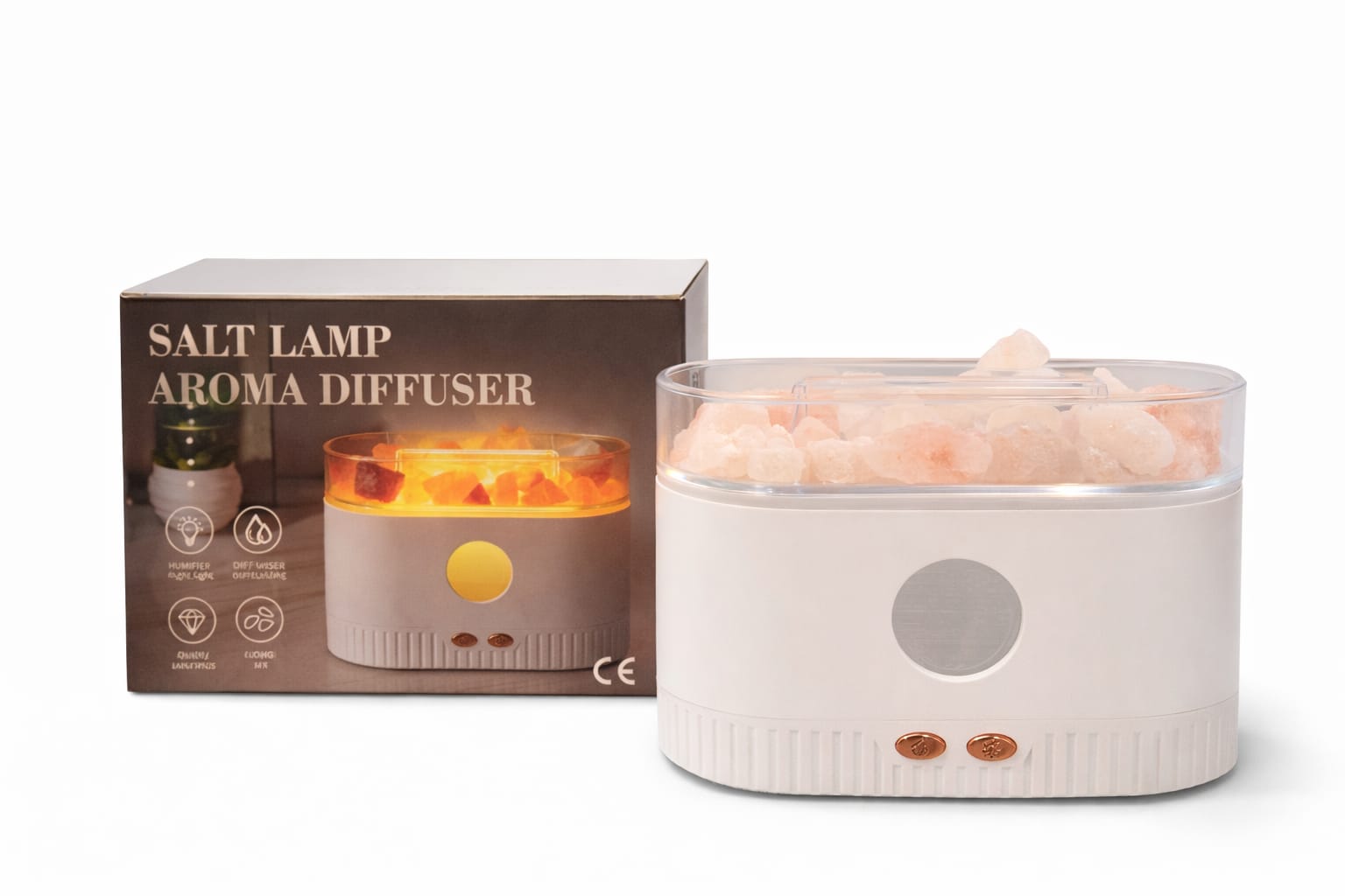 Salt Lamp Aroma Diffuser – Luftbefeuchter mit Salzstein-Optik